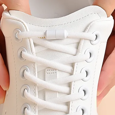 Lacets élastiques plats sans nœud en nylon