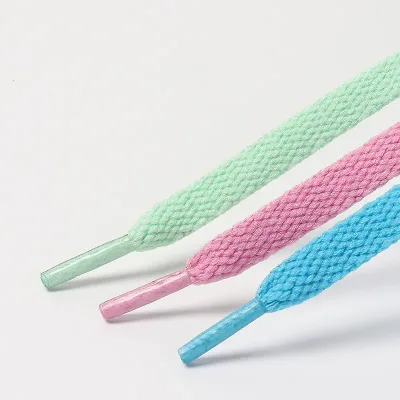 Lacets plats unis en polyester, 1 paire – image 3