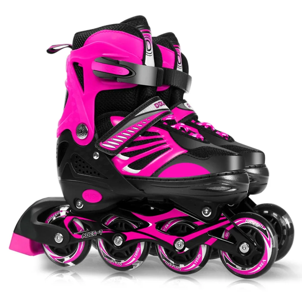 Patins à roulettes réglables, roues lumineuses