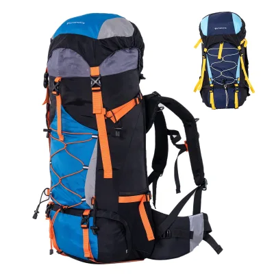 Sac à dos de randonnée pliable en nylon, 60 L