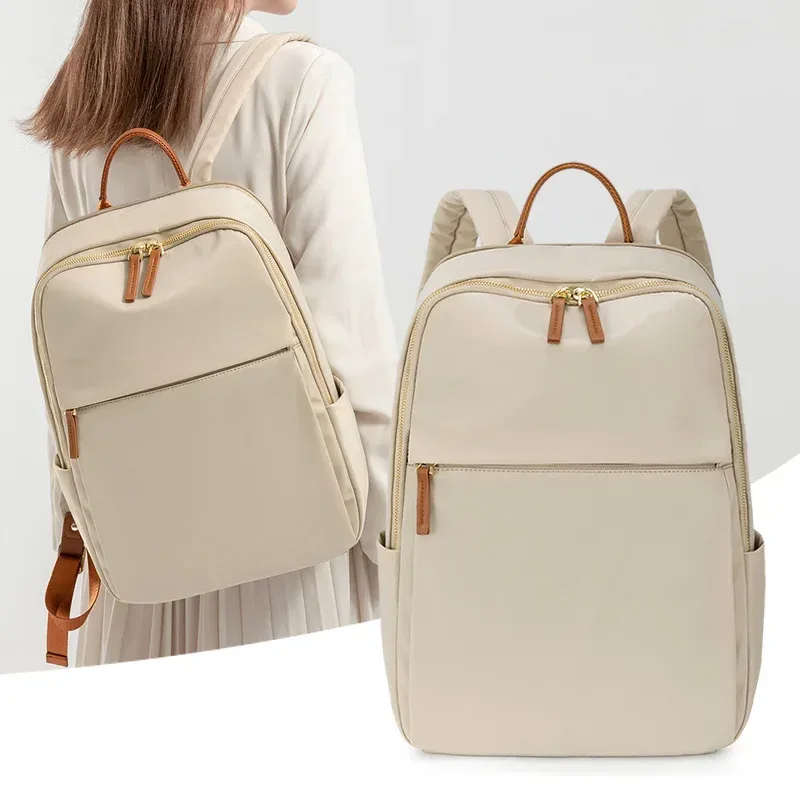 Sac à dos en nylon pour femme, grande capacité