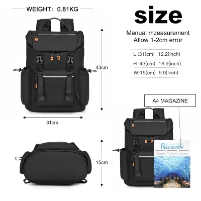 Sac à dos imperméable homme en toile – image 2
