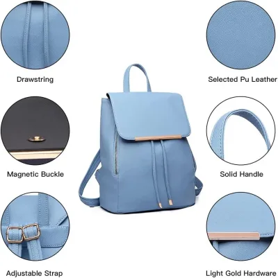 Sac à dos simili cuir pour femme – image 3
