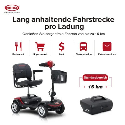 Scooter de mobilité électrique pliable 4 roues – image 2