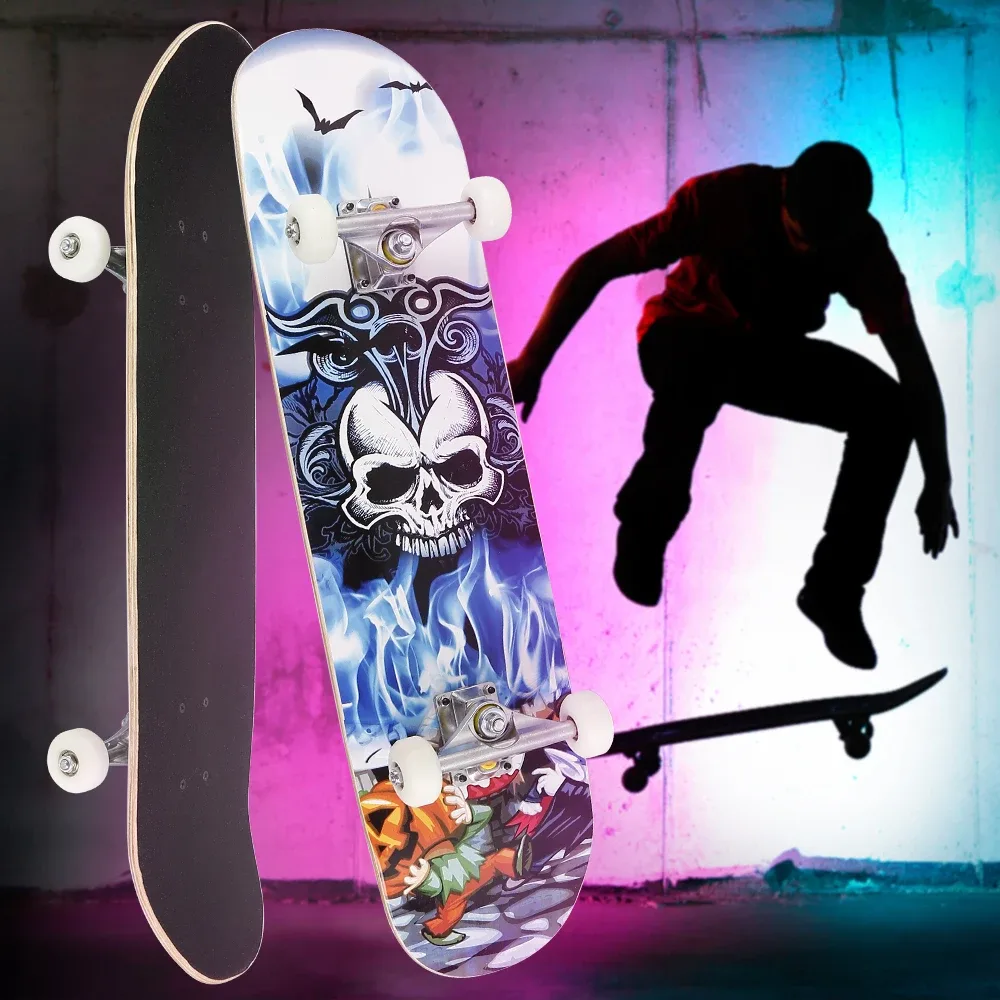 Skateboard complet en érable à double bascule