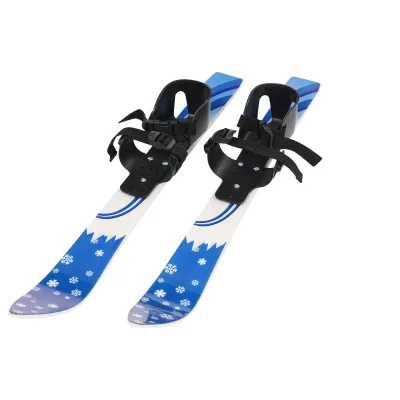 Skis bleus pour enfants avec bâtons, 2 à 8 ans – image 3