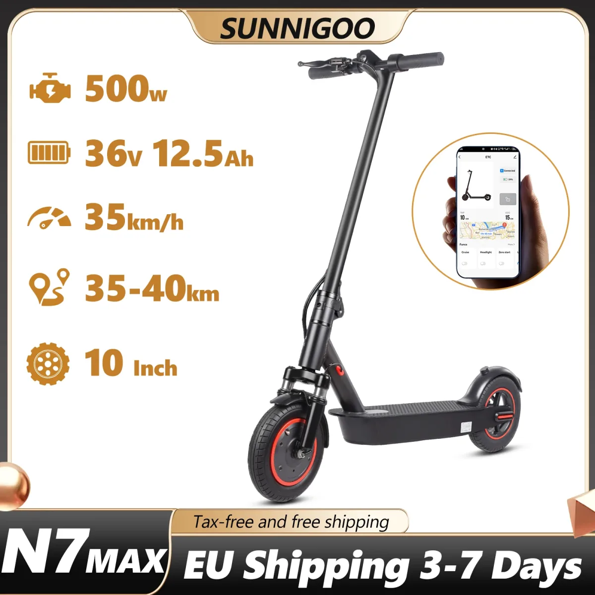 Trottinette électrique pliable 500 W