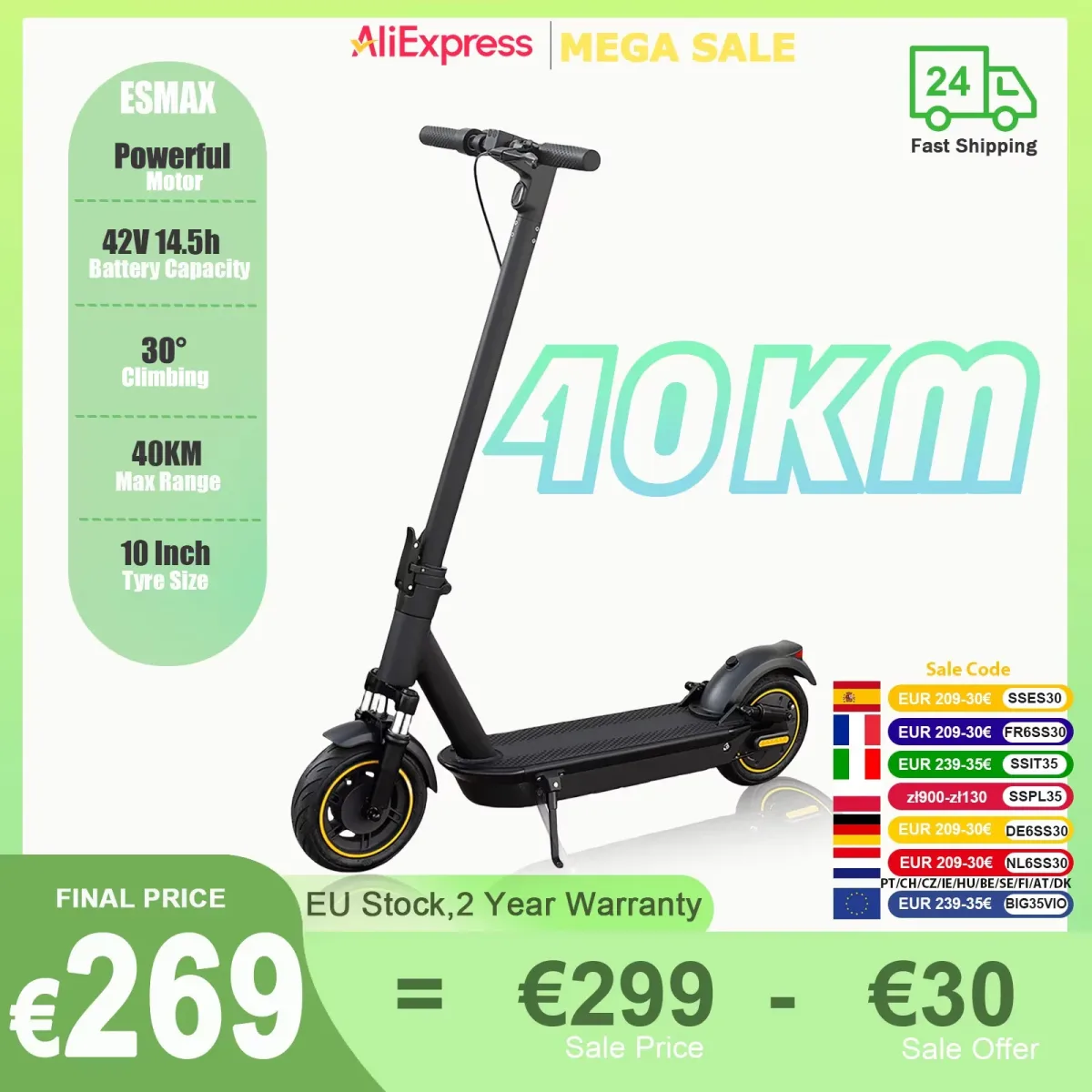 Trottinette électrique pliable pour adultes