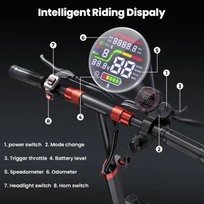 Trottinette électrique tout-terrain pliable – image 2