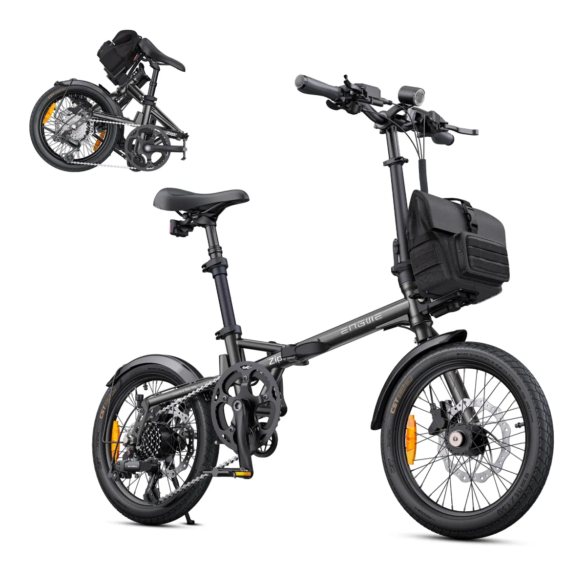 Vélo électrique pliant 250 W, roues de 40,5 cm